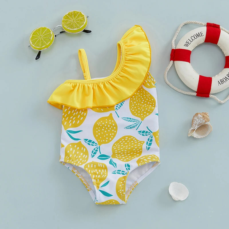 1-6Years Girls Summer Swimsuit