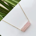 Minimalist Natural Crystal Stone Necklace Healing