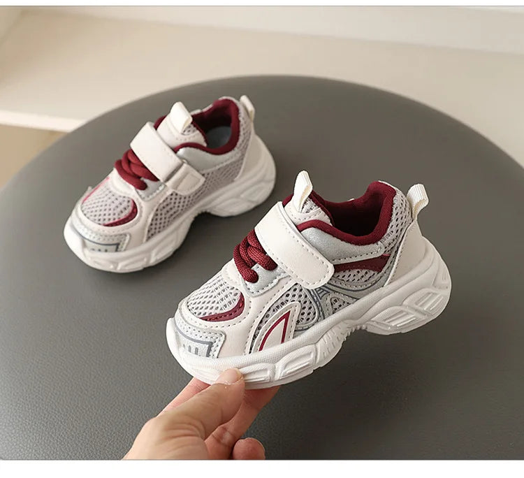 Kids 2025 Mesh Sneakers – Breathable Soft-Soled Casual Sport Shoes
