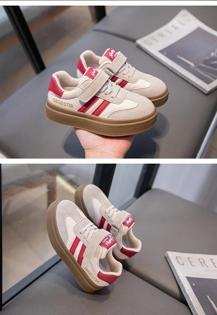 Kids Casual Sneakers – Breathable Anti-Skid Slip-On Shoes