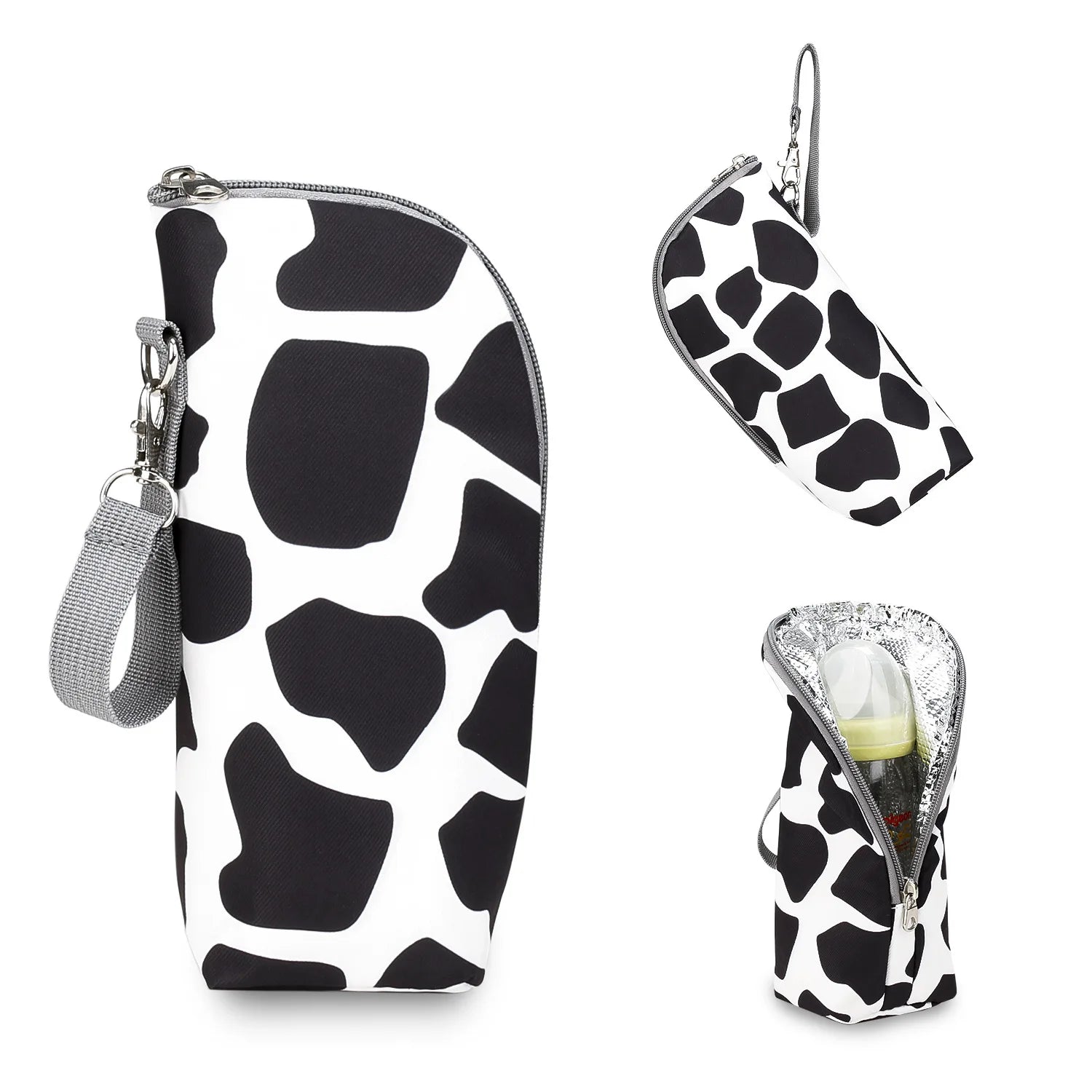 Portable Baby Feeding Bottle Bag – Aluminum Insulation, Stroller Hanging
