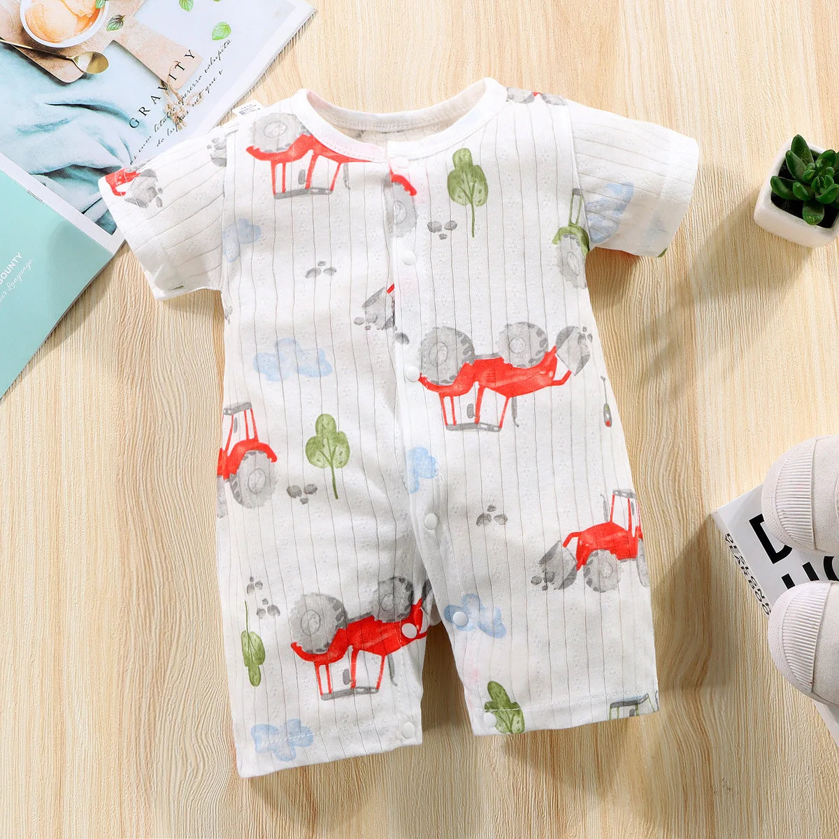 Short-Sleeved Thin Harness Infant Clothes