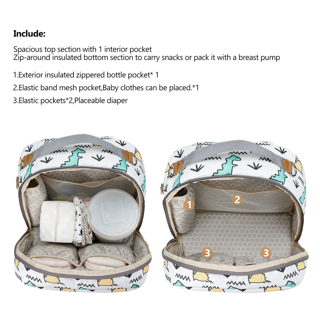 Medium Size Breast Pump Bag – Double Layer Cooler Bag for Outdoor & Working Moms