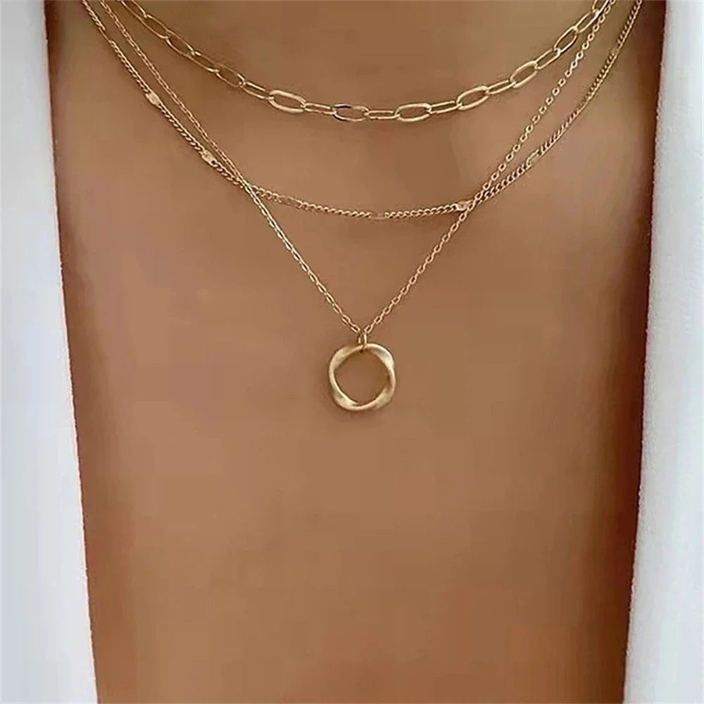 Gold Multi Layer Necklace