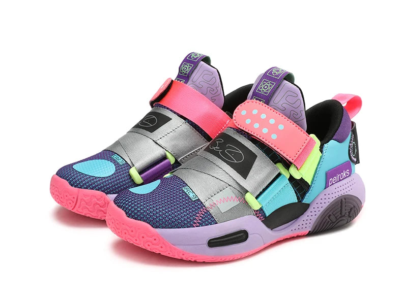 Kids Basketball Sneakers – Lightweight Non-Slip Sport Shoes