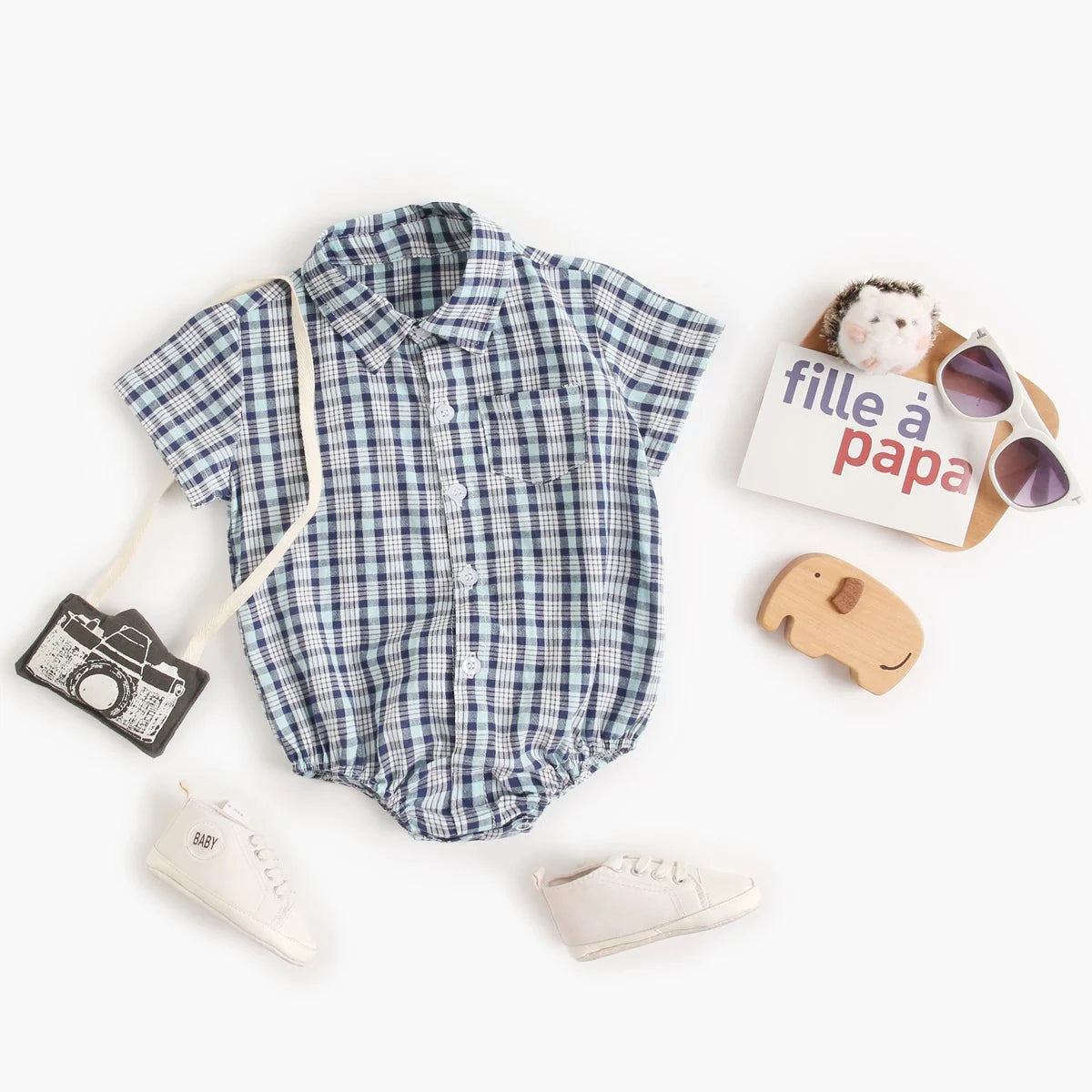 Newborn Boy Summer Bodysuit