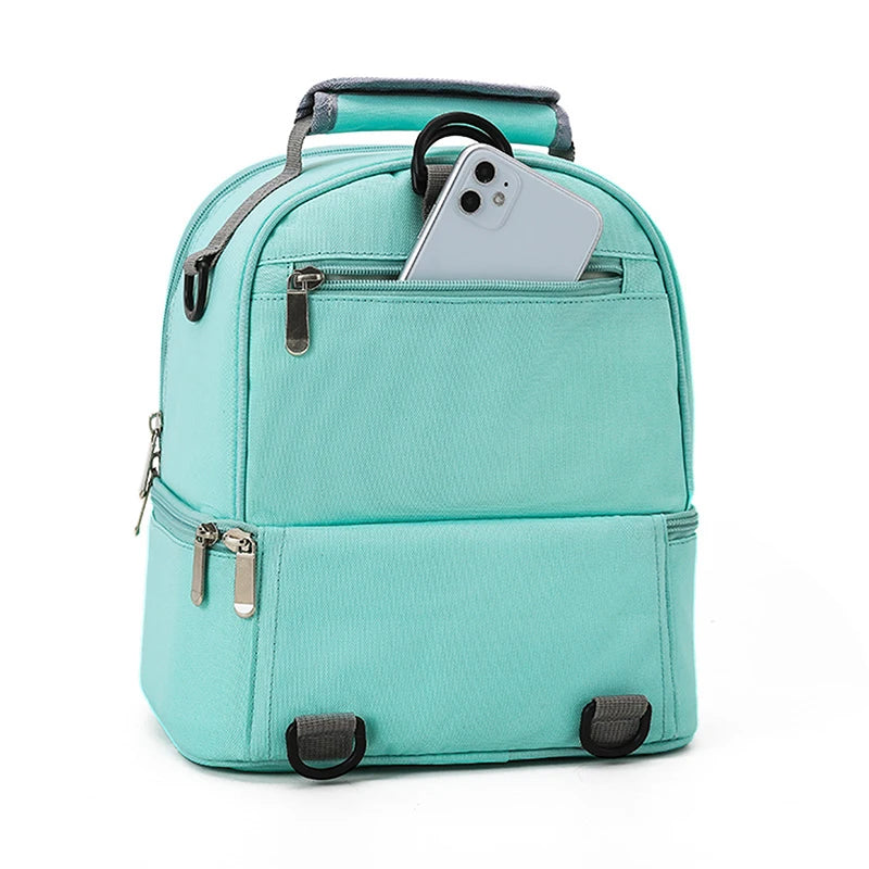Fashion Mommy Bag – Insulated, Large Capacity, Portable for Travel & Picnic