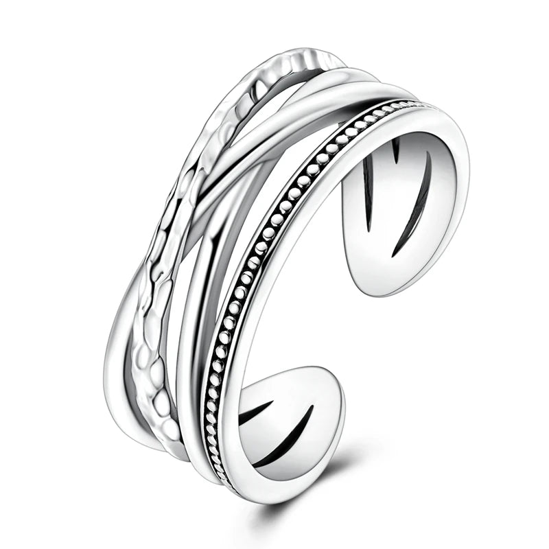 Clover Adjustable Ring 925 Sterling Silver Original Hummingbird Glow Firefly Free Size Open Rings For Women Wedding Jewelry Gift