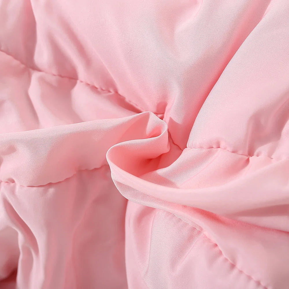 Kids Hooded Vest – Pink Elephant Print