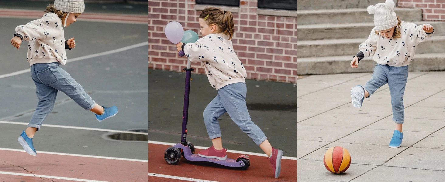 Kids’ Minimalist Barefoot Sneakers – Wide Toe, Zero Drop