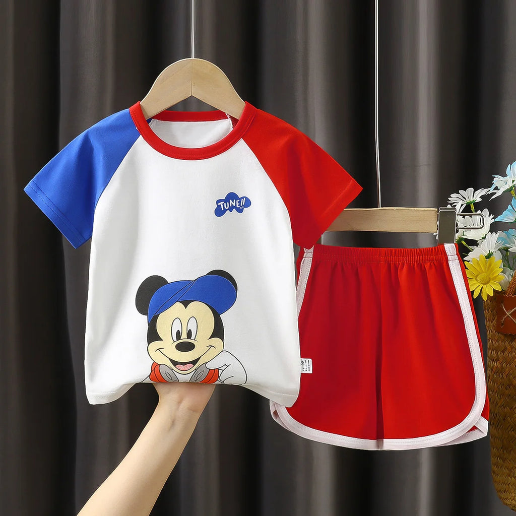 Mickey Short Sleeve Suit For Baby 1-4 years old