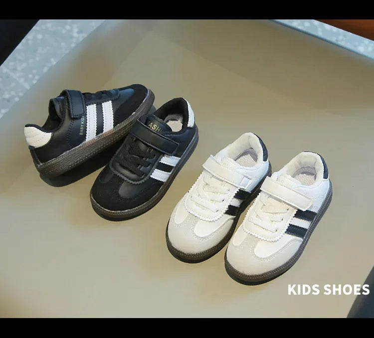 Kids’ Sneakers – Soft-Soled, Hook & Loop Casual Shoes