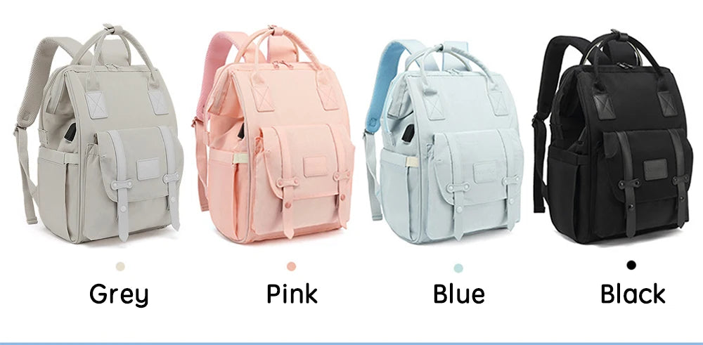 Maternity Diaper Backpack for Travel – Waterproof with Stroller Hooks