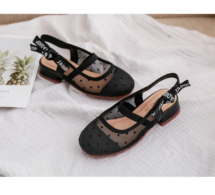 Girls’ Leather Dance Shoes