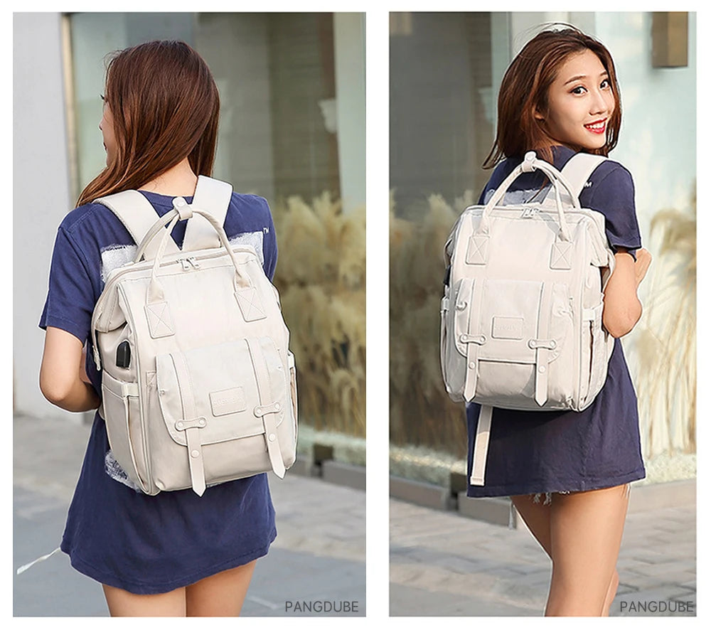Maternity Diaper Backpack for Travel – Waterproof with Stroller Hooks
