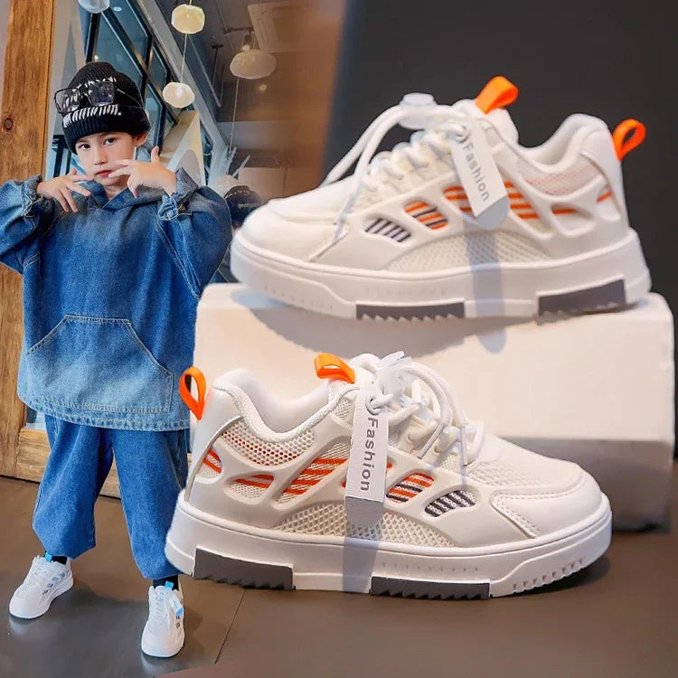 Kids’ Breathable Sneakers – Non-Slip Casual Sport Shoes