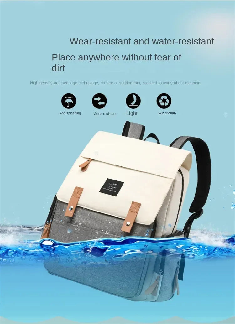 Travel Backpack for Moms – Large Capacity Waterproof Diaper & Baby Stroller Bag