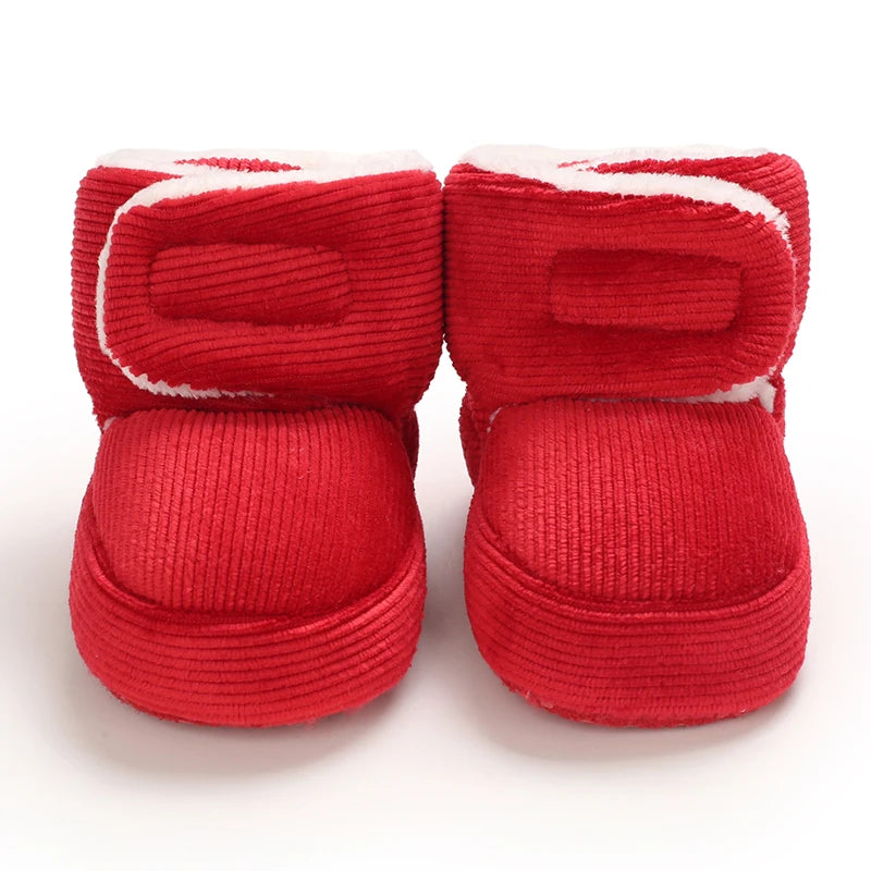 Baby Winter Snow Boots (0–18M) – Plush Soft Sole Toddler Shoes