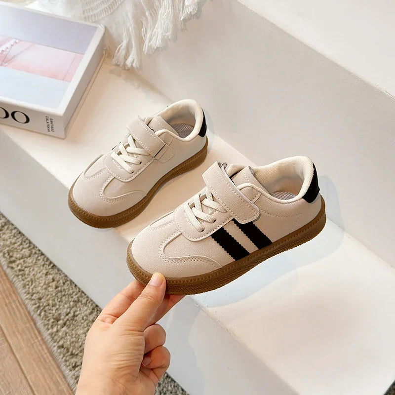 Kids PU Leather Sneakers