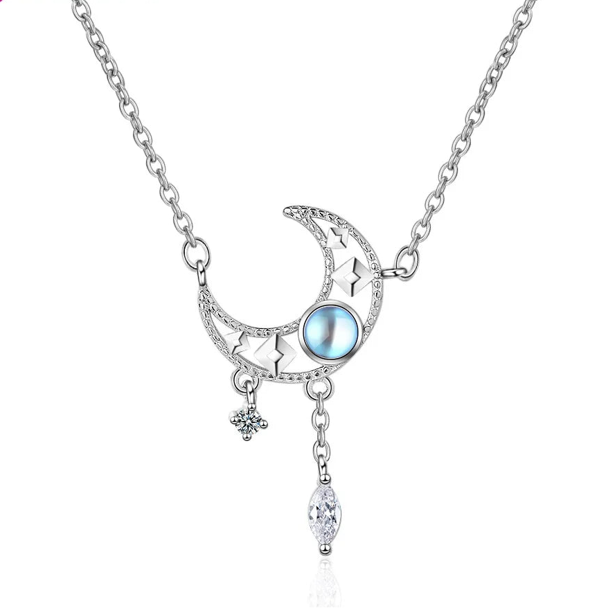 Pretty 925 Sterling Silver Moon