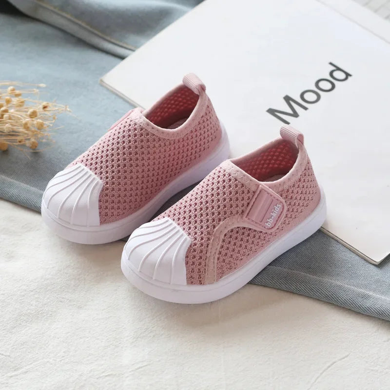 Kids Air Mesh Sneakers – Breathable Casual Skate Shoes