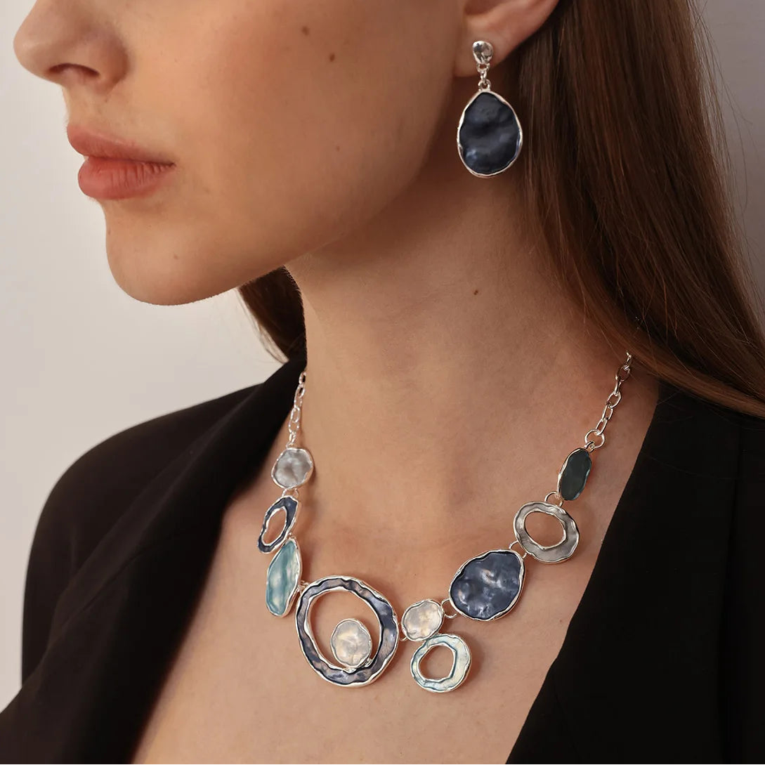 Metal Alloy Necklace MeiceM Luxury Geometric