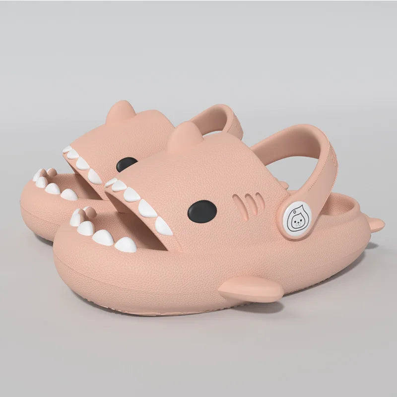 Kids Shark Cartoon Slippers – Soft Non-Slip EVA Sandals