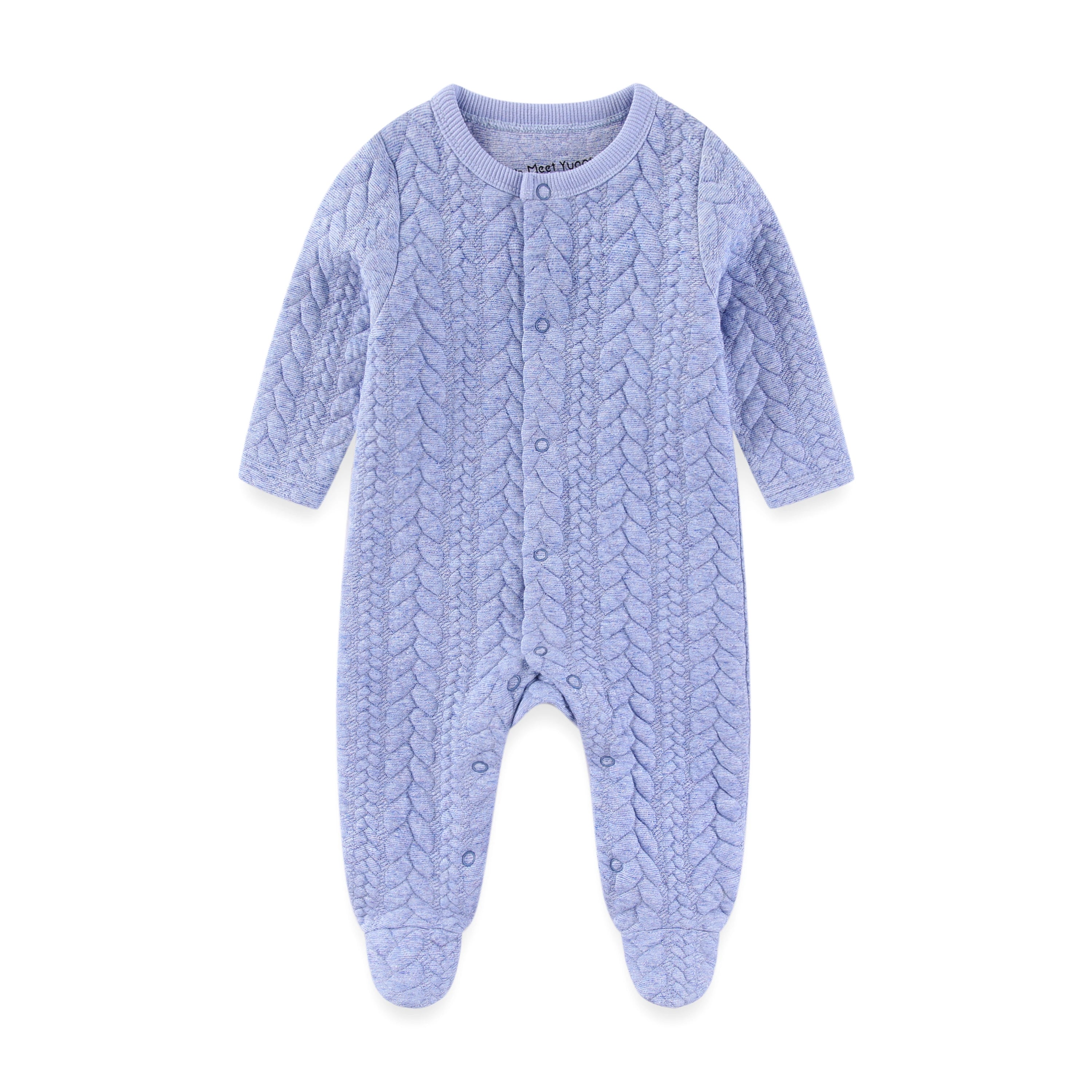 Baby Unisex Winter Jumpsuit – Solid Color