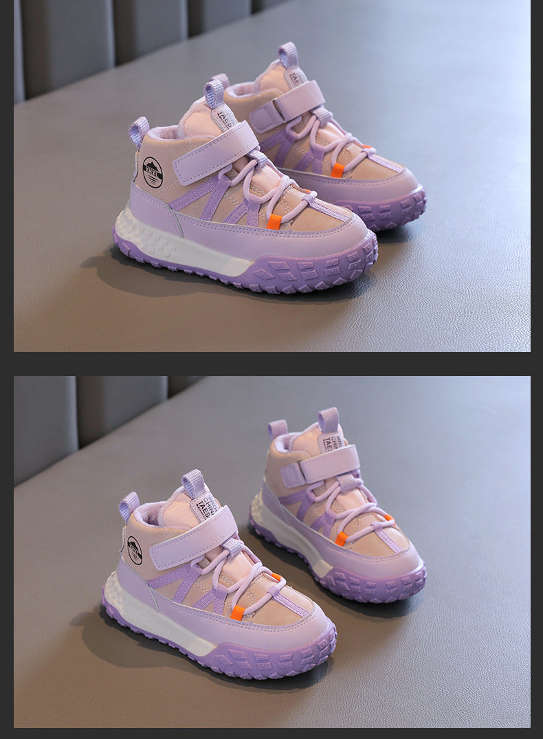 Kids Autumn/Winter Sneakers – Plush Warm Casual Sport Shoes
