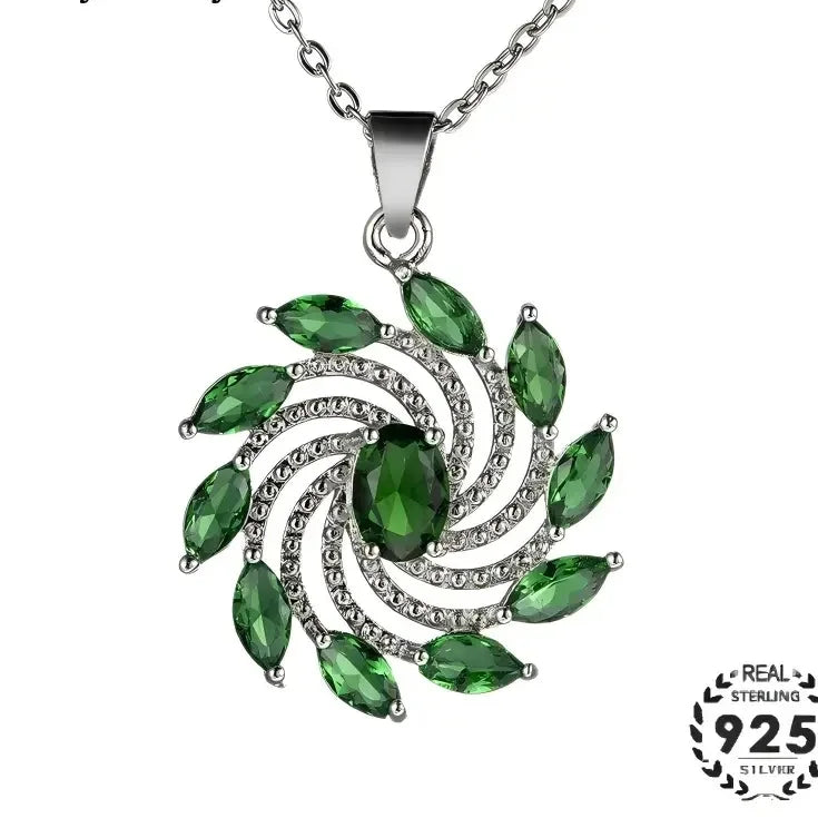 Jellystory 925 Sterling Silver Emerald