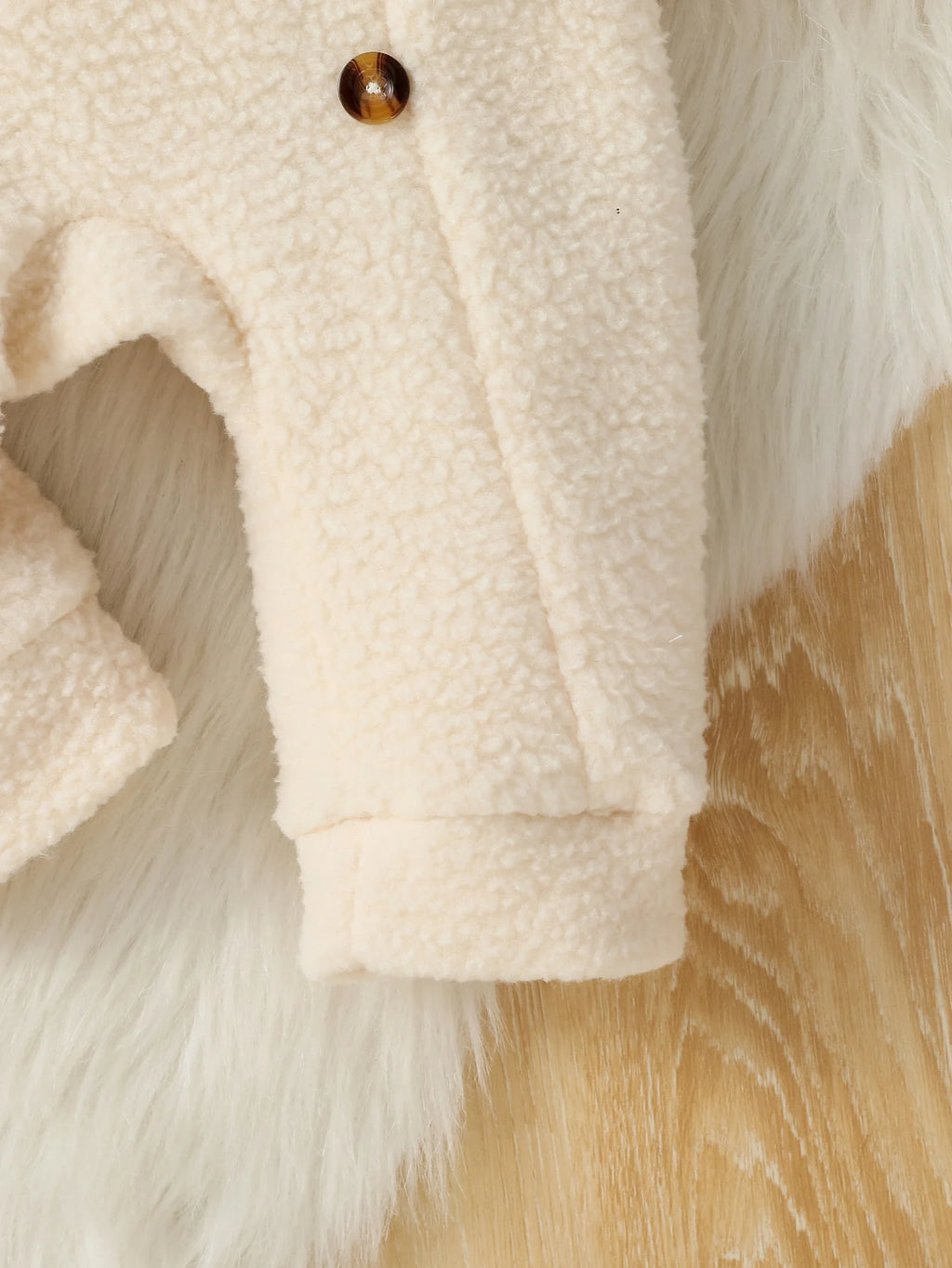 Newborn Baby Girl Boy Fleece Jumpsuit Autumn For 3M-24M