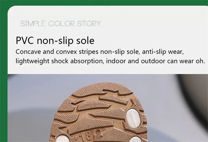 Kids’ PVC Summer Sandals – Buckle, Non-Slip, Waterproof