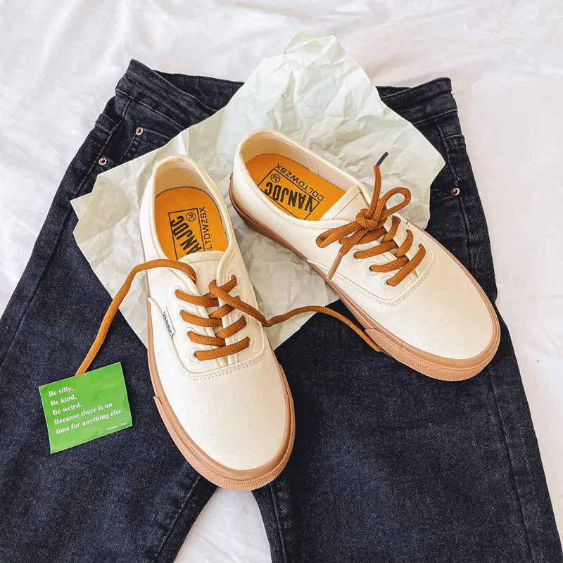 Kids Spring/Autumn Canvas Sneakers – Colorful Soft-Soled Shoes