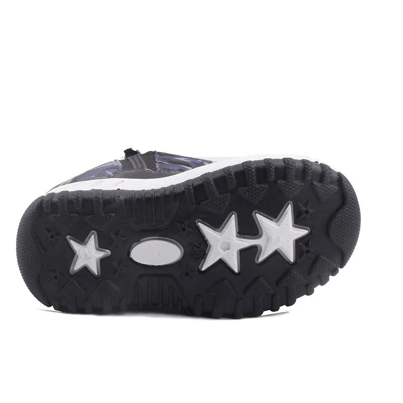 Kids Winter Fur Snow Boots – Waterproof Non-Slip Shoes