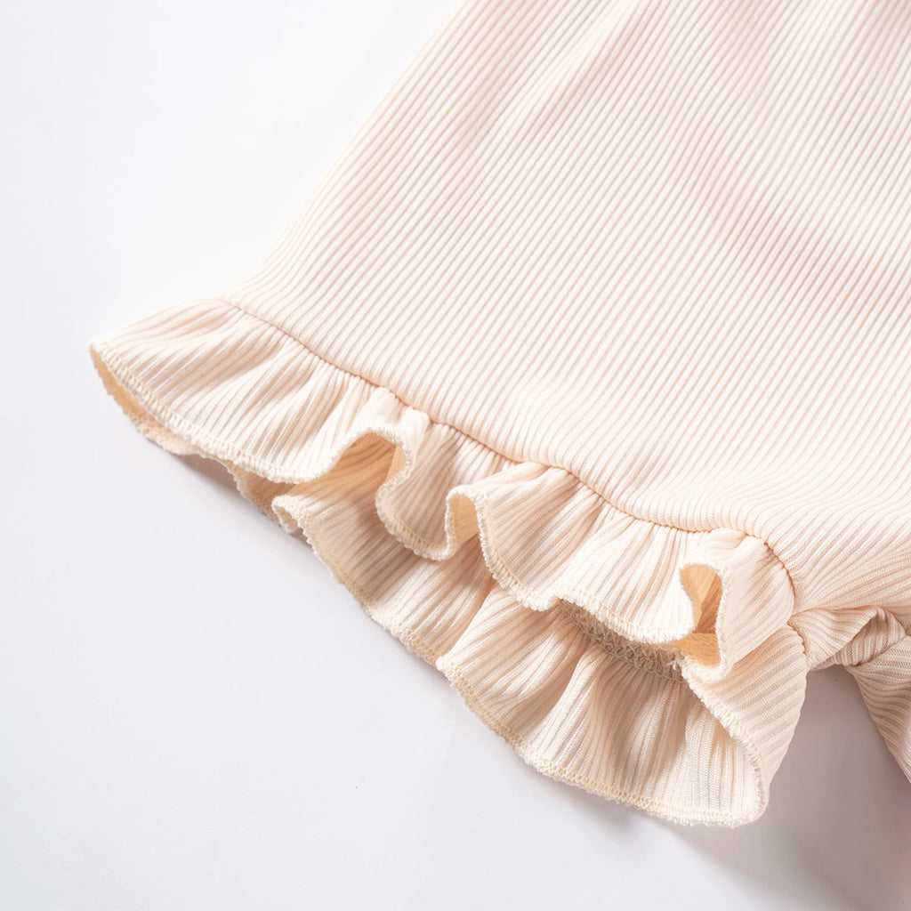 2pcs Camisole Bow Tops & Casual Shorts Set Cute Small Fresh Style Daily