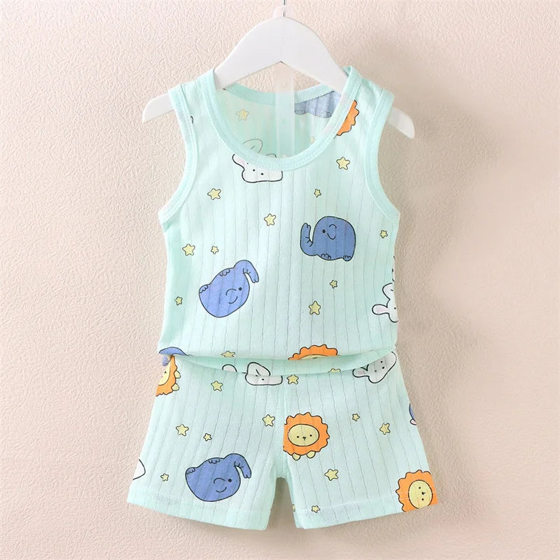 Cotton Infant Casual Summer Outfit (0–4Y)