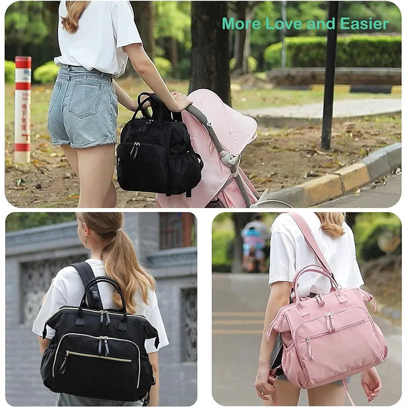 Mommy Diaper Bag – Hanging Stroller & Changing Mat
