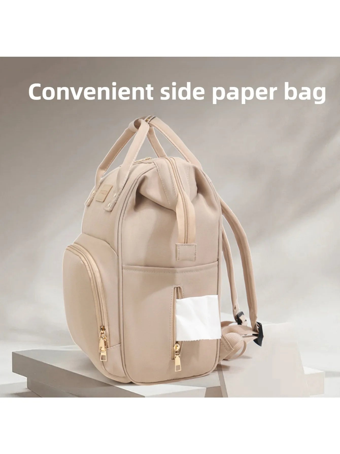 Baby Travel Diaper Backpack – Large Capacity Mommy Handbag for Baby Care & Outdoor Travel