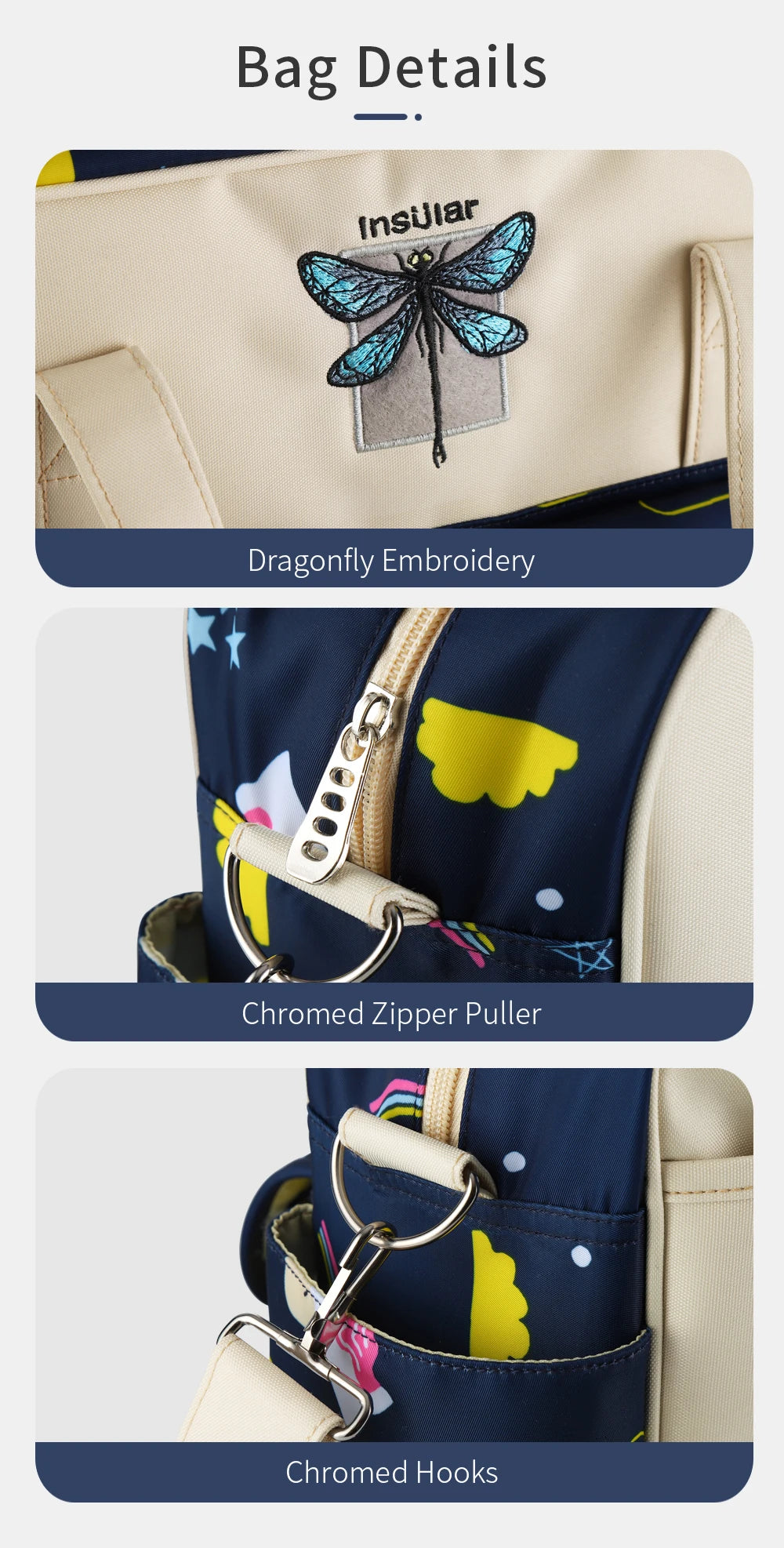 New Style Waterproof Diaper Bag – Large Capacity Multifunctional Maternity & Stroller Bag