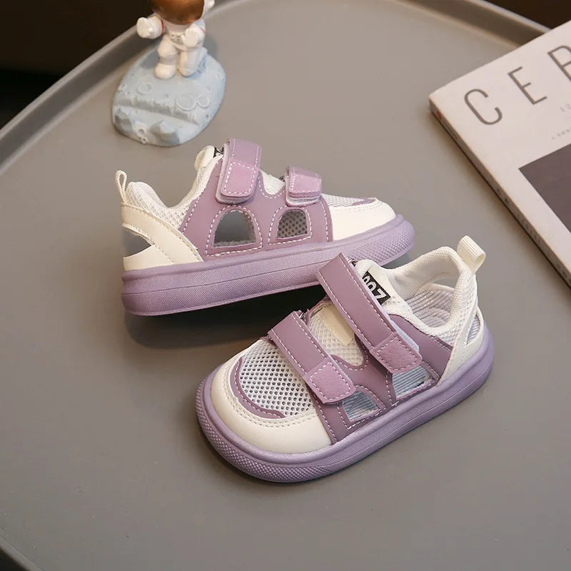 Kids Summer Mesh Sandals – Breathable Hollow-Out Sport Shoes
