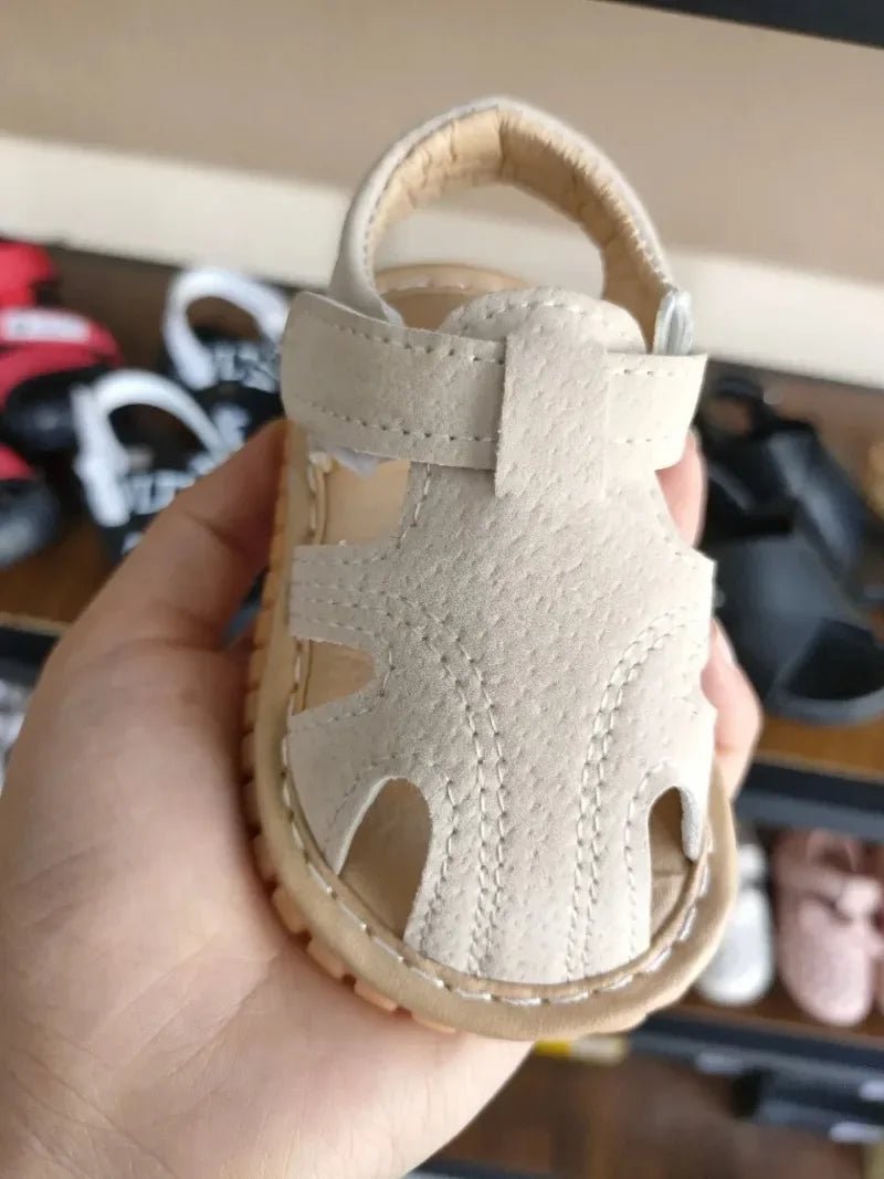 Baby First-Step Sandals – Non-Slip Rubber Sole Summer Shoes