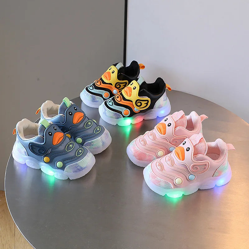 Kids’ LED Sneakers – Breathable, Light-Up Shoes