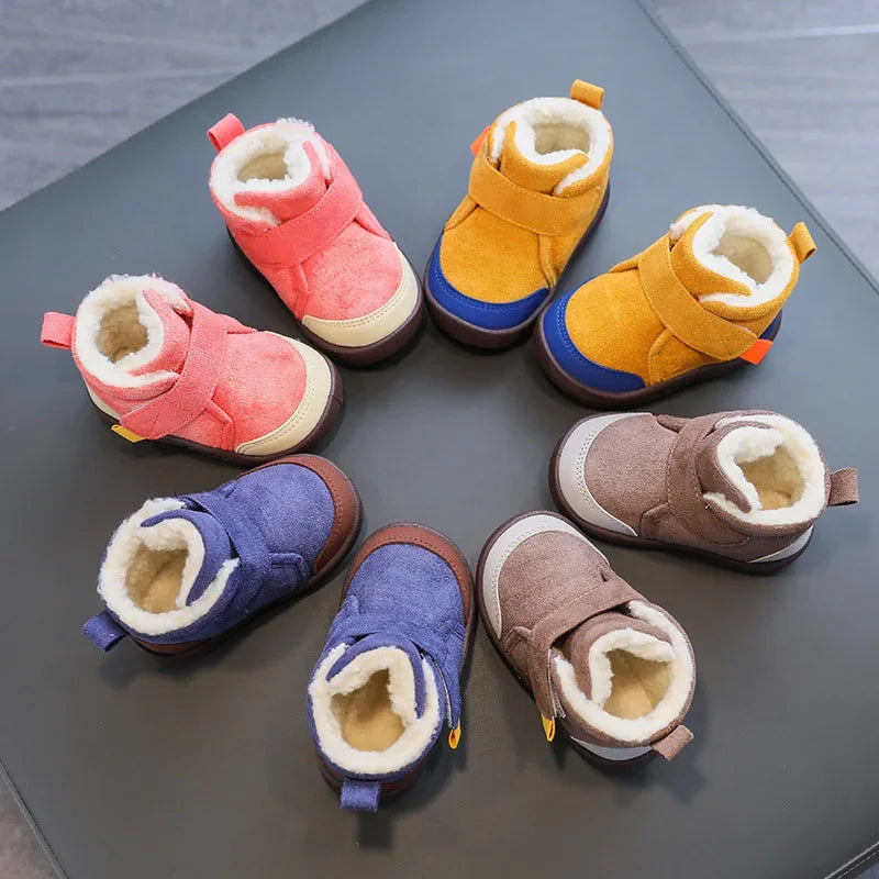 Baby Toddler Winter Boots – Plush Soft-Sole Snow Shoes