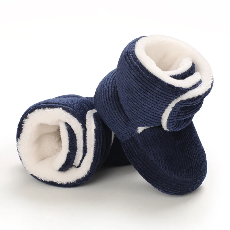 Baby Winter Snow Boots (0–18M) – Plush Soft Sole Toddler Shoes