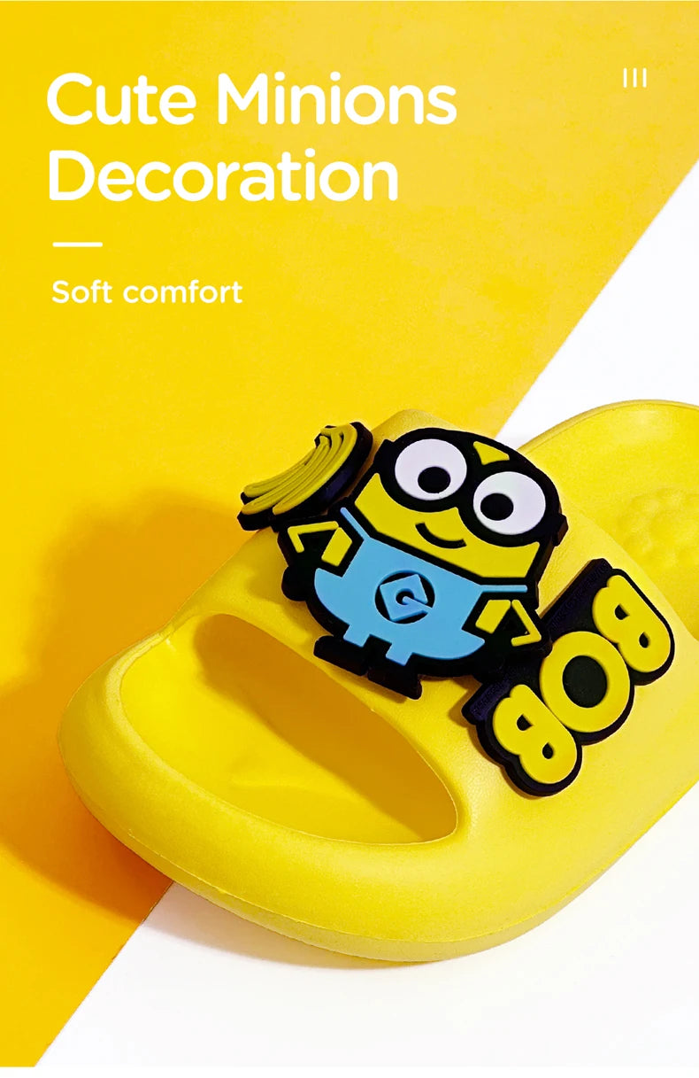 Cute Minions Kids EVA Slippers – Non-slip Indoor & Outdoor Sandals