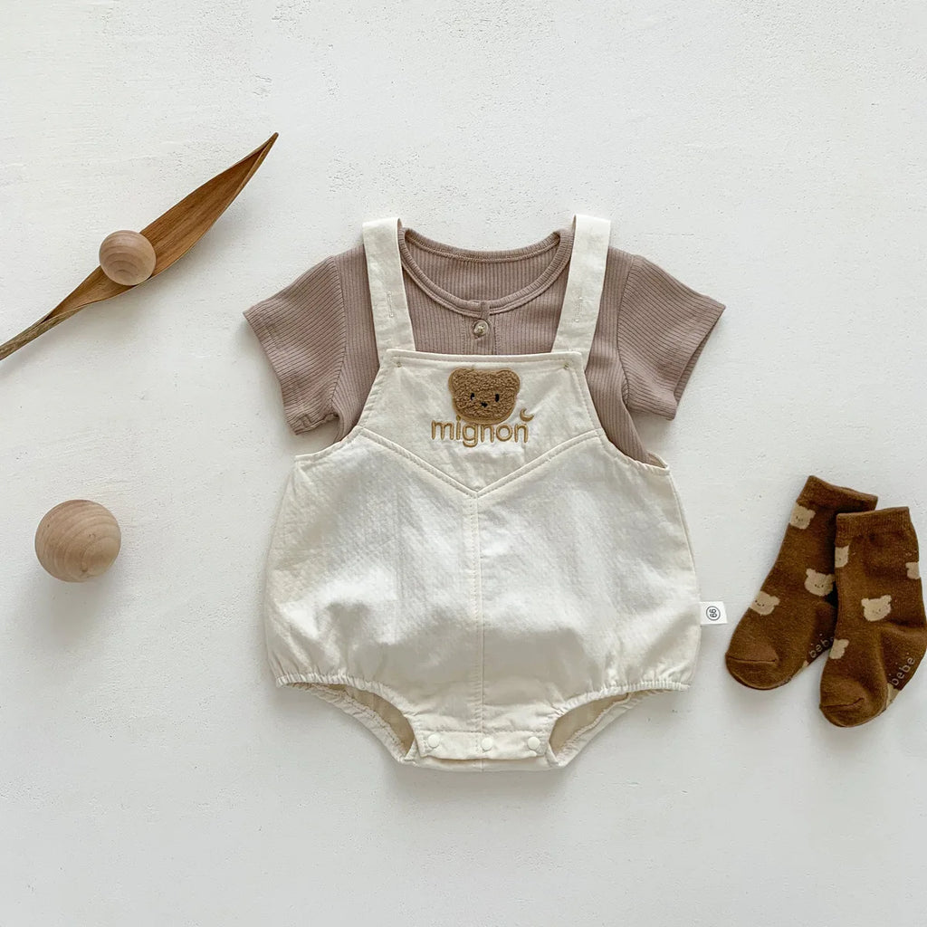 T-shirts & cartoon Bear Bodysuits Kid Infant Clothing Set