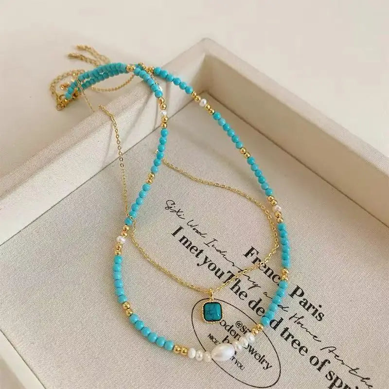 Double Layer Pearl Necklace