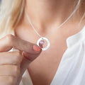 Custom Engraved Name Hollow Ring Pendant