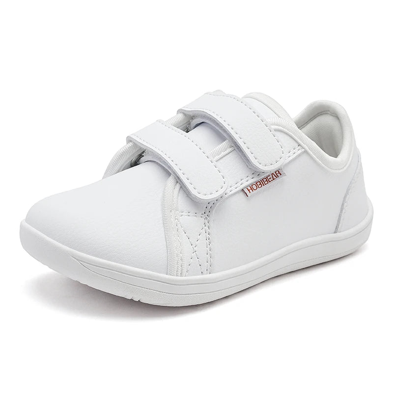 Kids Barefoot Sneakers – Lightweight Wide-Toe Hook & Loop Shoes