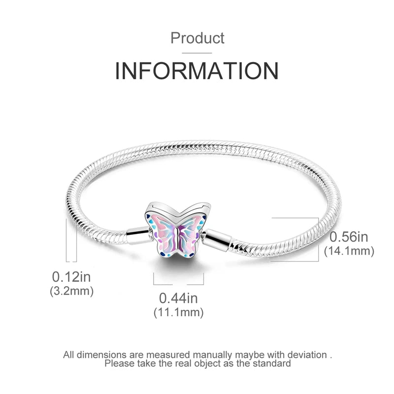 Original 925 Sterling Silver High Quality Bracelets For Women Fits Original Charms Beads Snake Bone Chain Bracelet Women Gifts